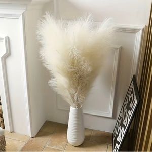 1pc Artificial Reed, Faux Pampas Grass Large Fluffy Artificial Fake Flower Boho,